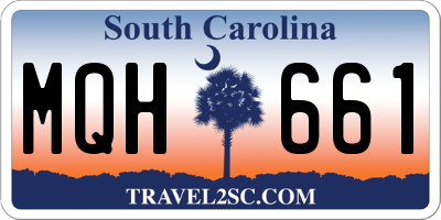 SC license plate MQH661