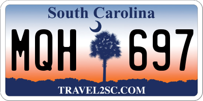 SC license plate MQH697