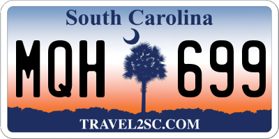SC license plate MQH699