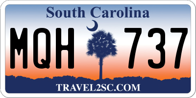 SC license plate MQH737