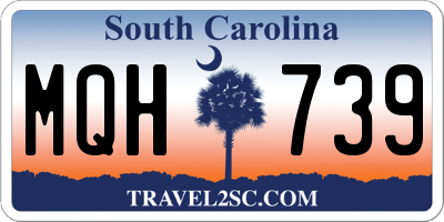 SC license plate MQH739