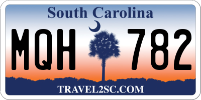 SC license plate MQH782