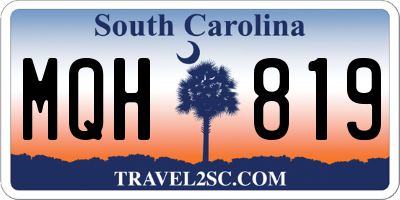 SC license plate MQH819