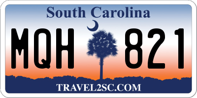 SC license plate MQH821