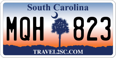 SC license plate MQH823