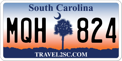 SC license plate MQH824