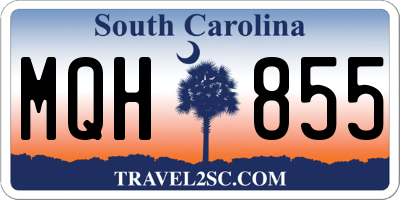 SC license plate MQH855
