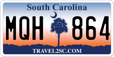 SC license plate MQH864