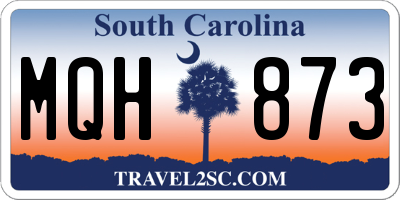 SC license plate MQH873
