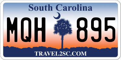 SC license plate MQH895