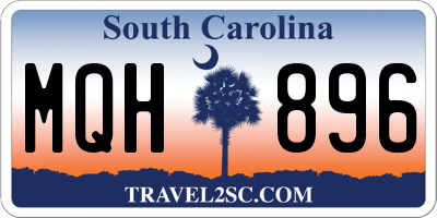 SC license plate MQH896