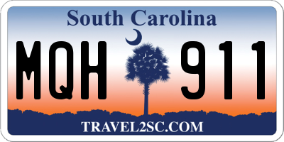 SC license plate MQH911