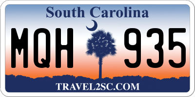 SC license plate MQH935