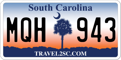 SC license plate MQH943