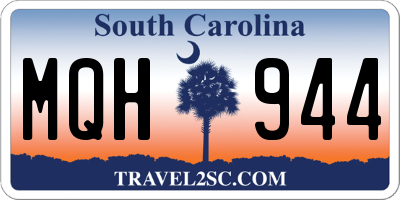 SC license plate MQH944