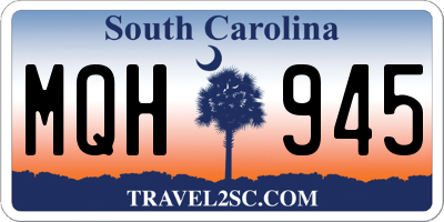 SC license plate MQH945