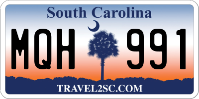 SC license plate MQH991