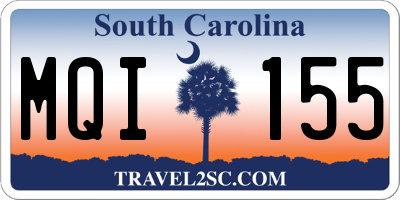 SC license plate MQI155