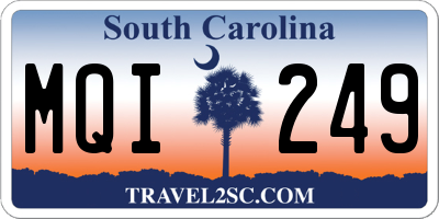 SC license plate MQI249