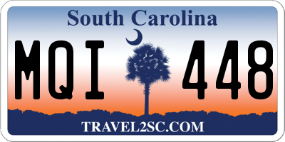 SC license plate MQI448