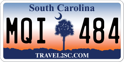 SC license plate MQI484
