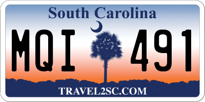 SC license plate MQI491