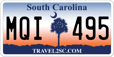 SC license plate MQI495