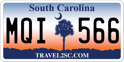 SC license plate MQI566