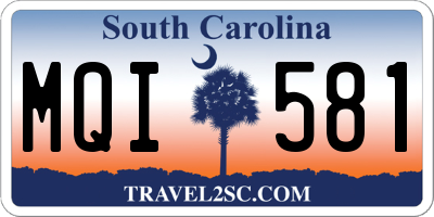 SC license plate MQI581