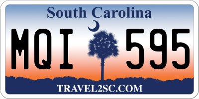SC license plate MQI595