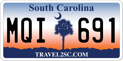 SC license plate MQI691