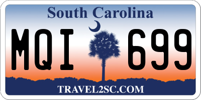 SC license plate MQI699