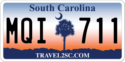 SC license plate MQI711