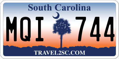 SC license plate MQI744