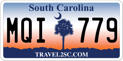 SC license plate MQI779