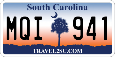 SC license plate MQI941