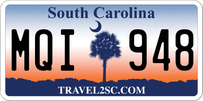 SC license plate MQI948
