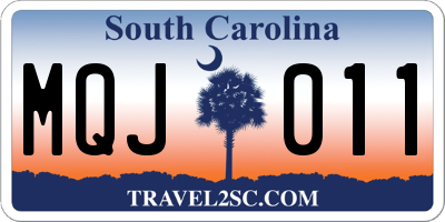 SC license plate MQJ011