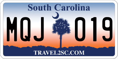 SC license plate MQJ019