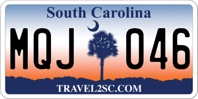 SC license plate MQJ046