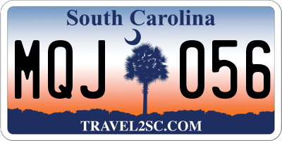 SC license plate MQJ056
