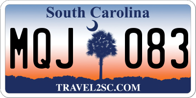 SC license plate MQJ083