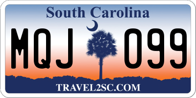 SC license plate MQJ099
