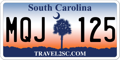 SC license plate MQJ125