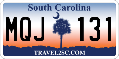 SC license plate MQJ131