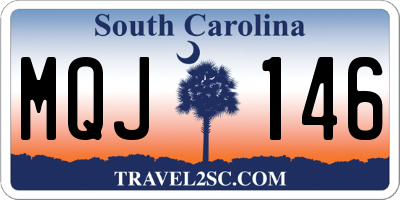 SC license plate MQJ146