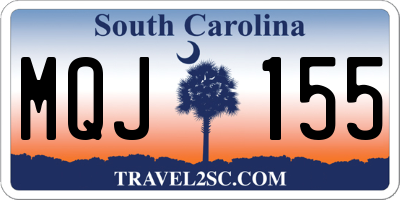 SC license plate MQJ155