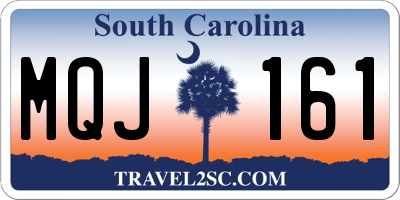 SC license plate MQJ161