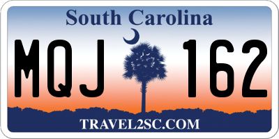 SC license plate MQJ162