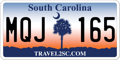 SC license plate MQJ165